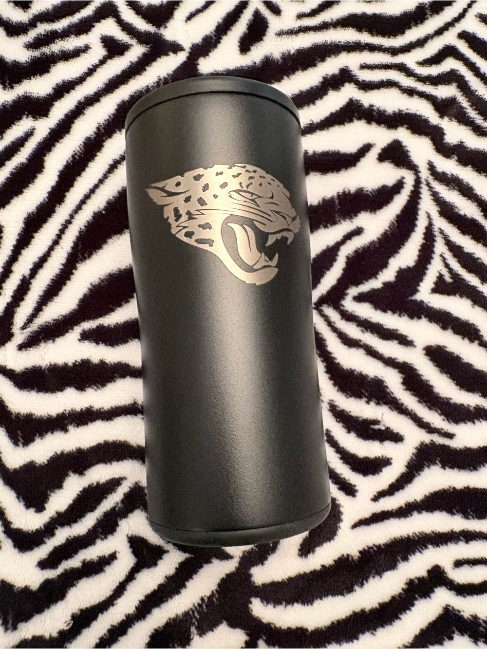NFL Black Tumbler with Silver Jaguar Logo